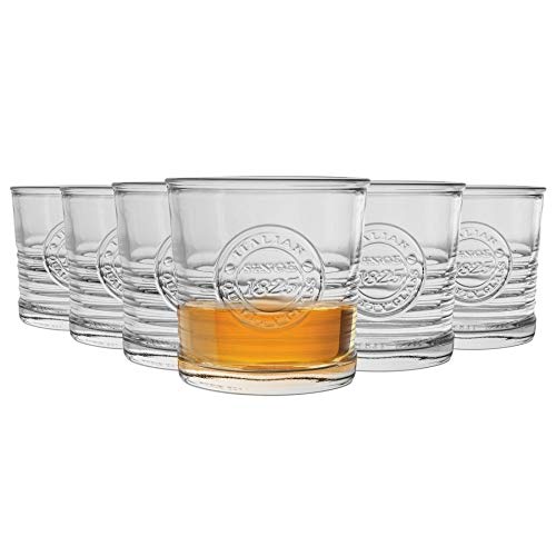 Officina ouderwetse whisky glazen - Set van 8