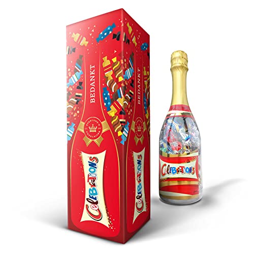 Celebrations Fles in Giftbox Cadeau - Mix van Verassende Chocolaatjes (Bedankt)